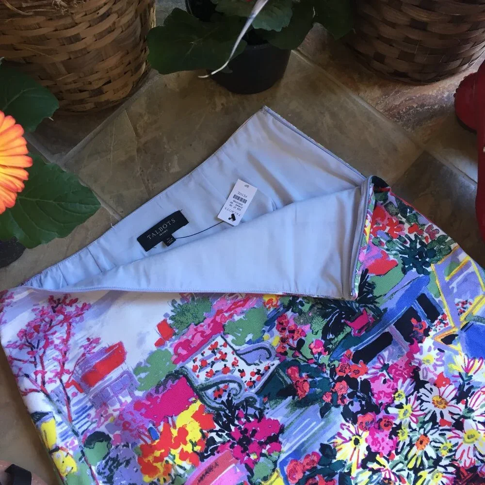 Talbots Garden Terrace Print Skirt NWT - Picture 11 of 11